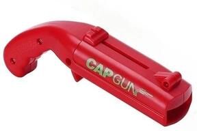 Uplifted Trends QuickShot Cap Gun Bottle Opener And Bottle Cap Launcher red