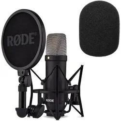 RØDE NT1 Signature Black Mikrofon mit Popschutz, Mikrofon