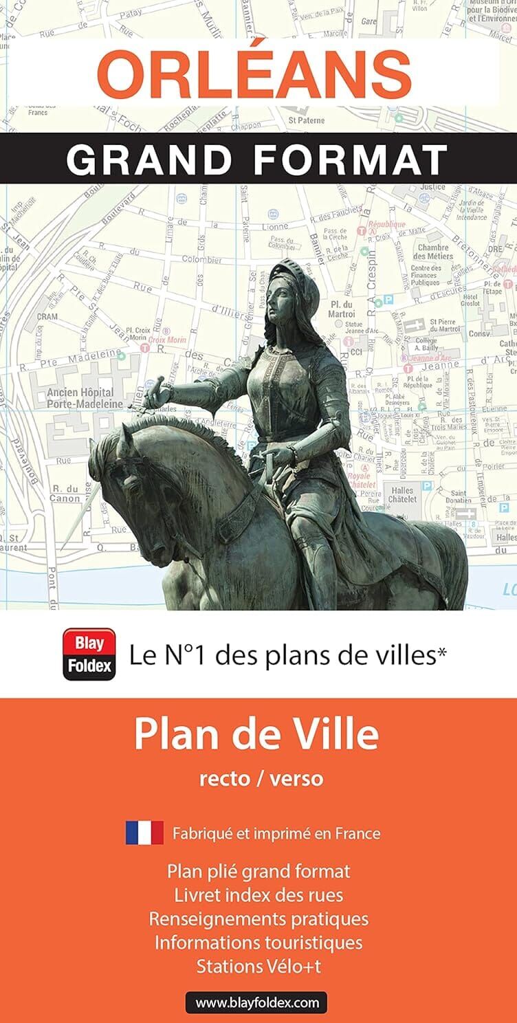 Orléans - Plan de ville grand format   Blay Foldex