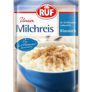 RUF Milchreis Klassisch, zum Aufkochen, für ca. 3 Portionen, 125g