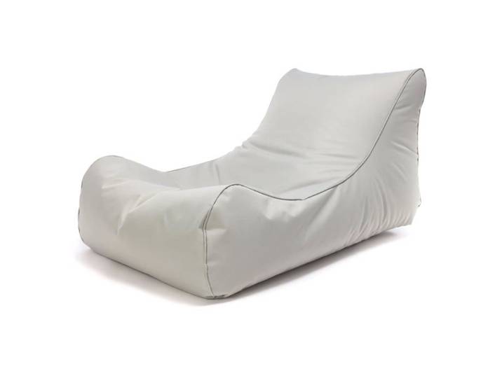 Master Polyester Canapé Pouf Outdoor Pouf Fauteuil Relax Salon 115x65x60cm Perle - Ecopuf