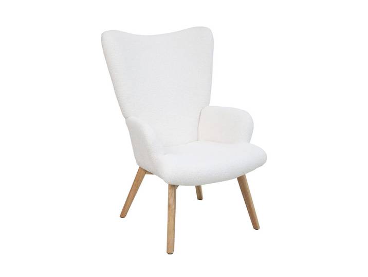 Svita Ohrensessel Olav, Weiß, 64x96x70 cm, Wohnzimmer, Sessel, Ohrensessel