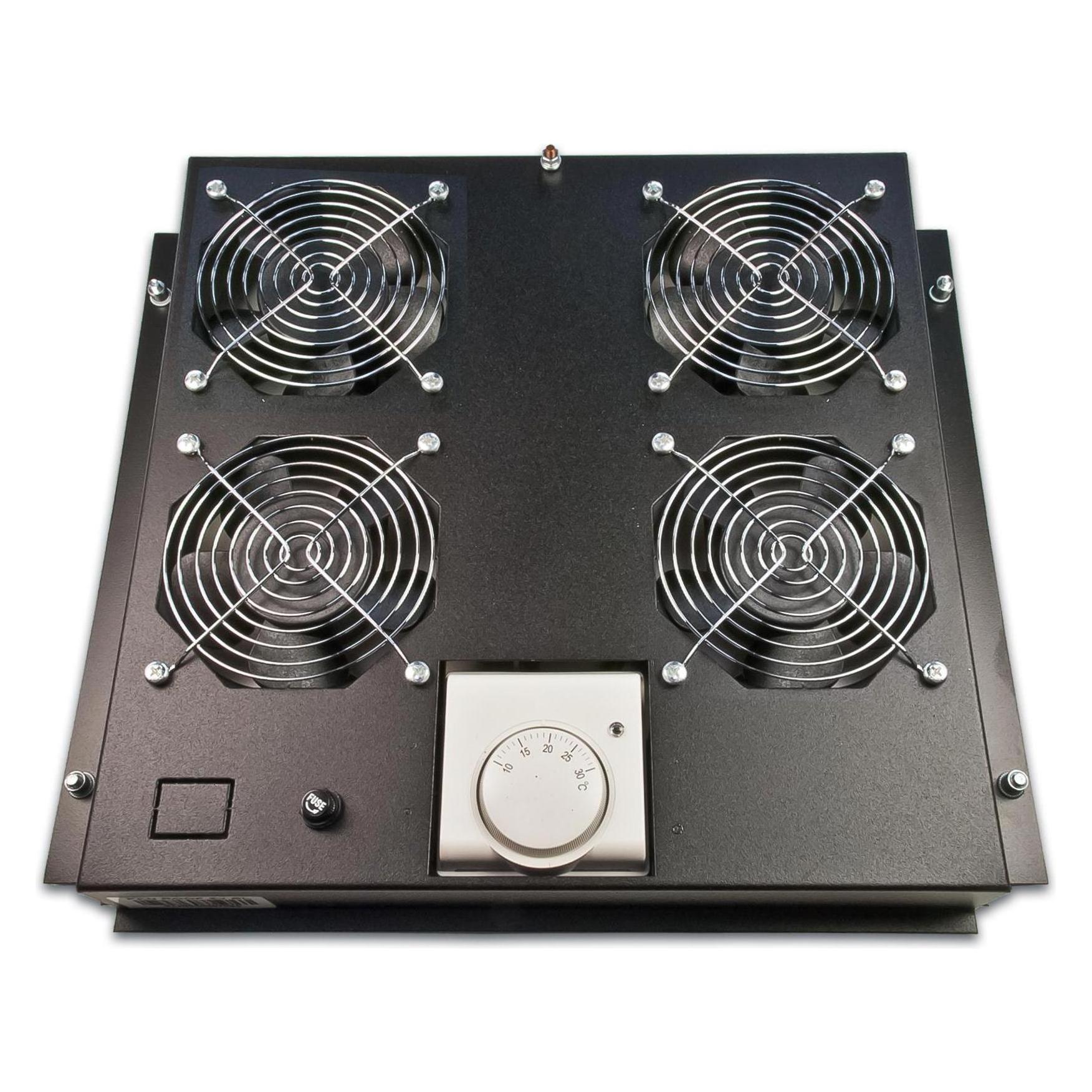 Wirewin Dachlüftereinsatz, schwarz (FAN ROOF 4V BL)