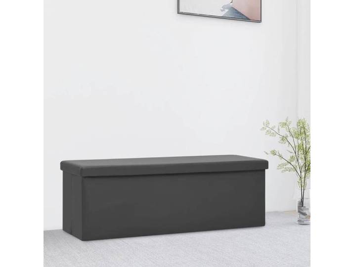 Banc de Rangement Pliable Conteneur de Stockage Coffre de Rangement de Salon Salle de Séjour Entrée Maison Intérieur 338799