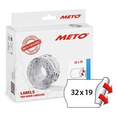 METO 30007365 - Preis-Etiketten 32x19 mm permanent weiss 10000 Stück (30007365)