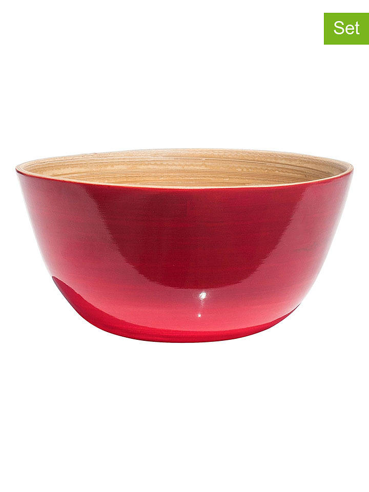 Ibili 2er-Set: Snackschalen in Rot - Ø 15 cm - onesize