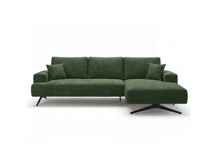 Graingold Ecksofa Leto Grün Rechts, Kiefer, Ottomane rechts,L-Form, 260x165 cm, Wohnzimmer, Sofas & Couches, Wohnlandschaften, Ecksofas