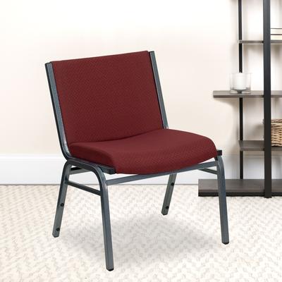 "Big & Tall 1000 lb. Rated Fabric Stack Chair - 23.5""D x 24.25""W x 31.25""H"