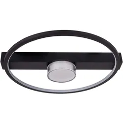 Deckenlampe Deckenleuchte Wohnzimmerlampe dimmbar LED Flurlampe schwarz  L 40 cm