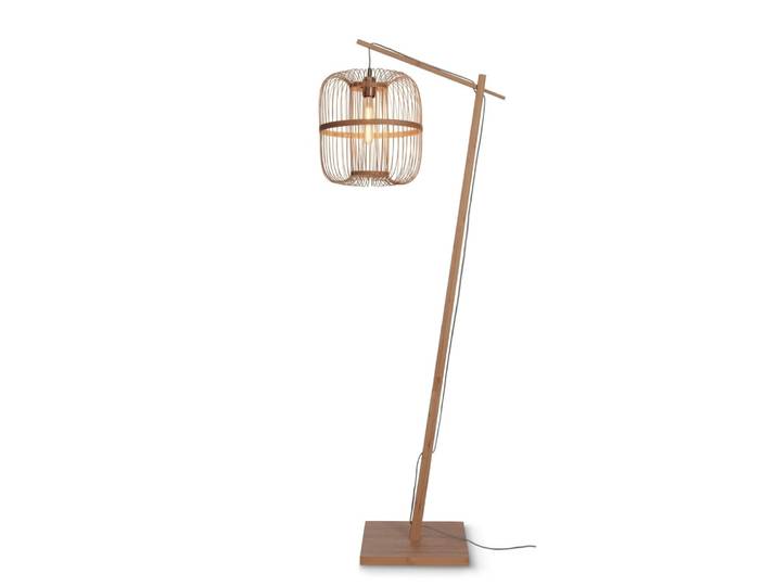 Lampadaire bambou abat-jour bambou naturel, h. 176cm