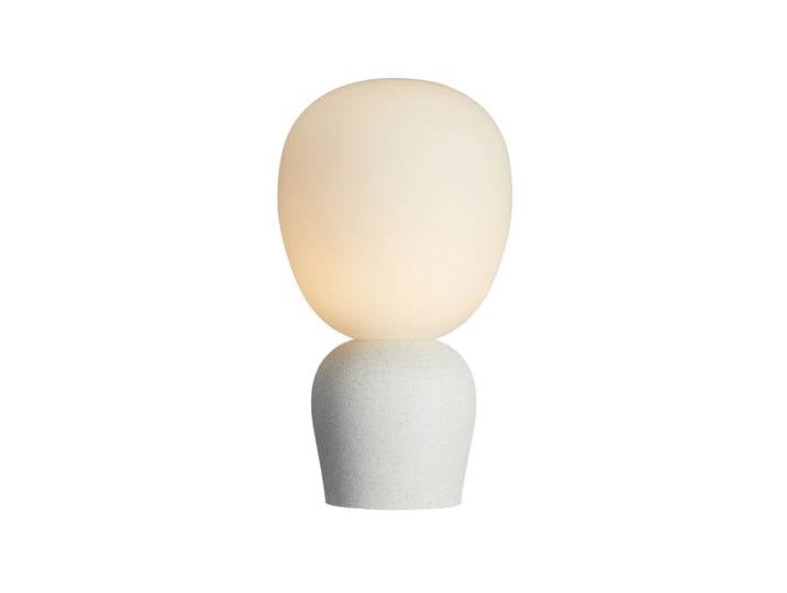 Belid Lampe de table Buddy verre opale Coquillage