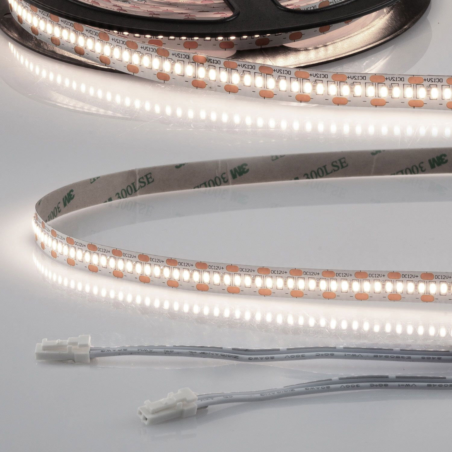 Isoled Led Cri940 Miniamp Flexband, 12v, 6w, 4000k, 120cm, Beidseitig 30cm Kabel Mit Male-Stecker