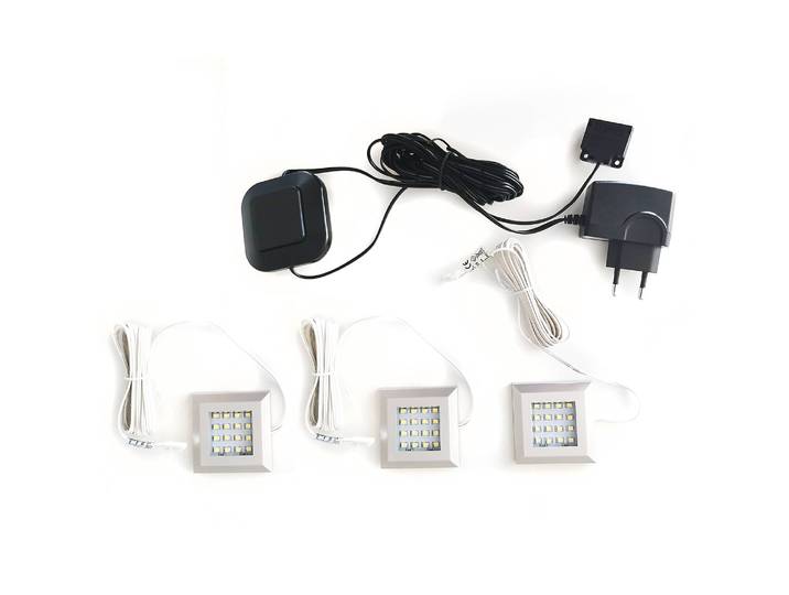 LED-Spot Tyfta 7 x 1 x 7cm 3er Set Weiß