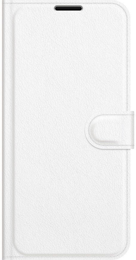 INCOVER Asus Zenfone 8 Flip Litchi Imiteret Læder Flip Cover - Hvid