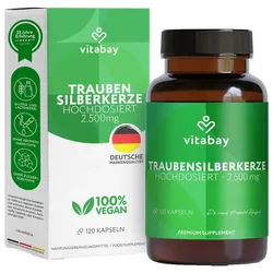 TRAUBENSILBERKERZE Extrakt 2500 mg vegan Kapseln