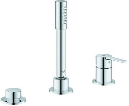 Grohe Lineare Wannenarmatur 19965001 chrom, ohne Auslauf, Wannenrandkombination