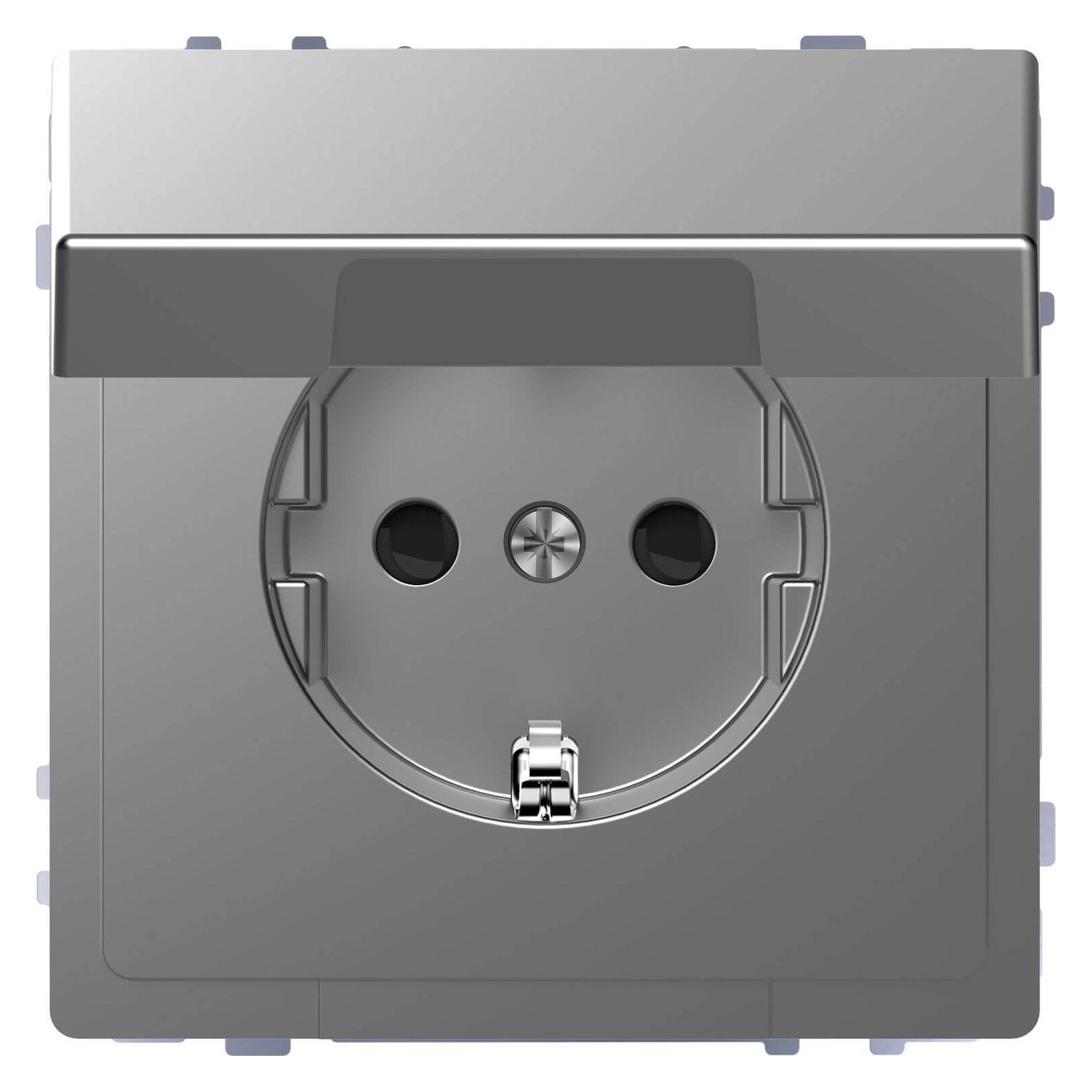 Merten Steckdose System Design Edelstahl MEG2310-6036 (MEG2310-6036)