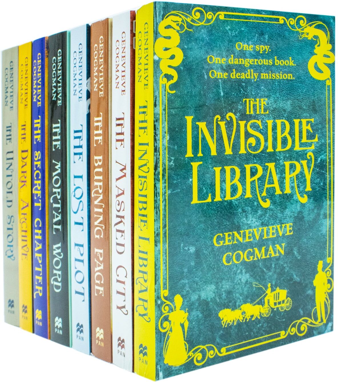Pan Macmillan The Invisible Library Series 8 Books Collection Set by Genevieve Cogman - Complete Paperback Fantasy Adventure Saga - Adult Fiction Gift