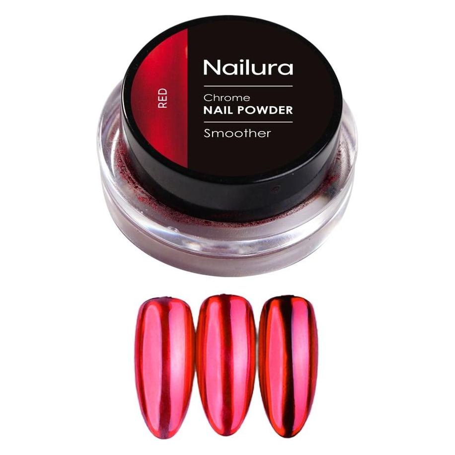 Nailura - Chrom Powder - Red (Kunstnägel, Rot) (70456)