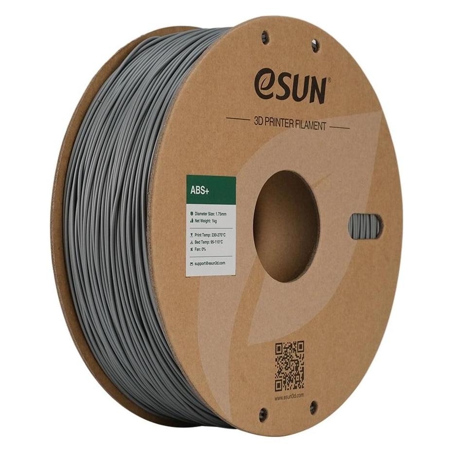 eSUN ABS+ 1,75mm Silver 1kg 3D Filament (ABS, 1000 g, 1.75 mm) (ABS+175S1)