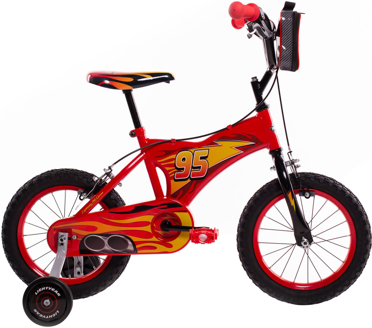 Kinderfahrrad HUFFY Gr. 24, rot, Fahrräder, Kinder, 24cm, 14 Zoll (35,56cm) hinten: 14 Zoll (35,56cm)