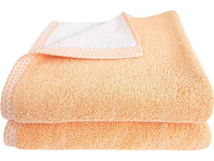 Handtücher DYCKHOFF Pure Natural Uni , orange, B:50cm L:100cm, Frottier, Baumwolle, Handtücher, Handtücher, BIO Baumwolle, GOTS