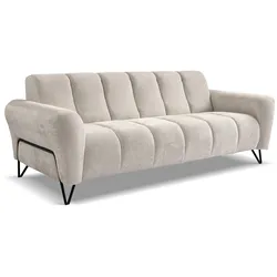 3-SITZER SOFA Volare mit Metallbeinen Creme