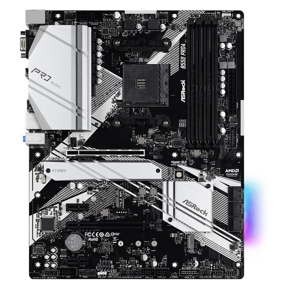 AsRock B550 Pro4 (AM4, AMD B550, ATX) (90-MXBCZ0-A0UAYZ)