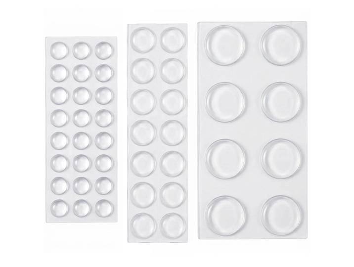 46tlg. Gummipuffer Set, transparent