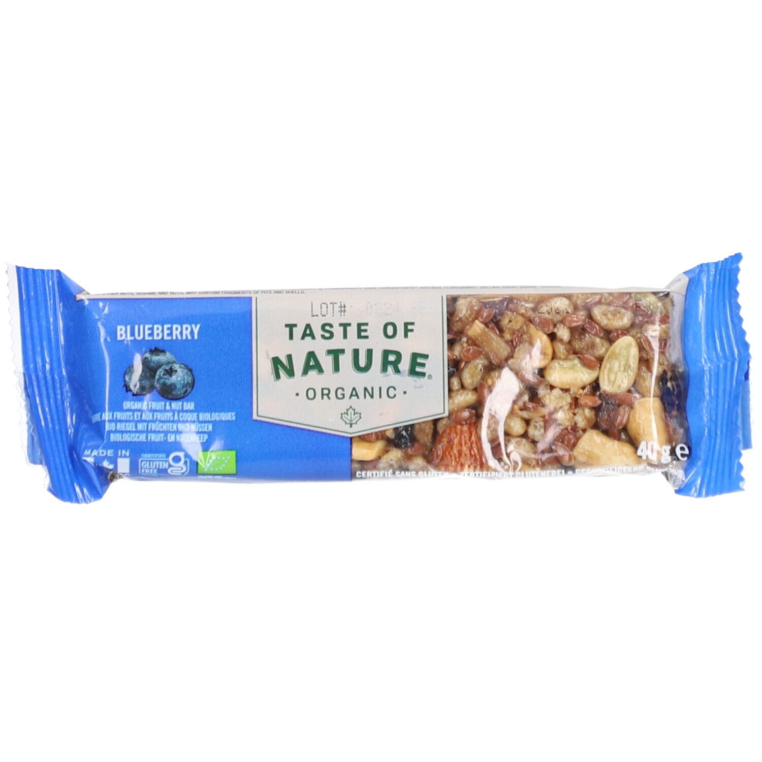 Taste OF Nature Riegel Blueberry 40 g