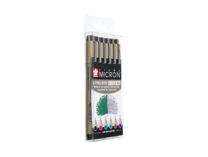 Sakura Pigma Micron 01 Set 6 Stück