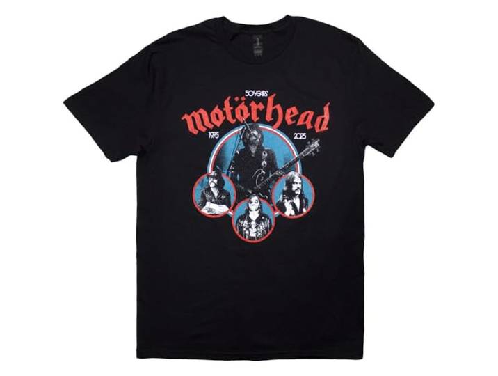 Motorhead 50 Years Lemmy Circles T Shirt L
