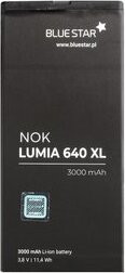 Bluestar vervangingsaccu compatibel met Nokia Lumia 640 XL, 3000mAh, Li-ion, model BV-T4B
