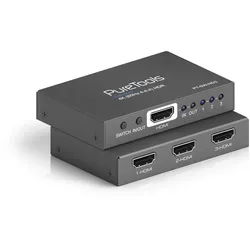 PureTools - HDMI Switcher 3x1, 4K (60Hz 4:4:4) + HDR
