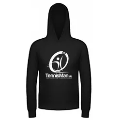 Tennisman-Hoodie - Kapuzenpullover - schwarz L