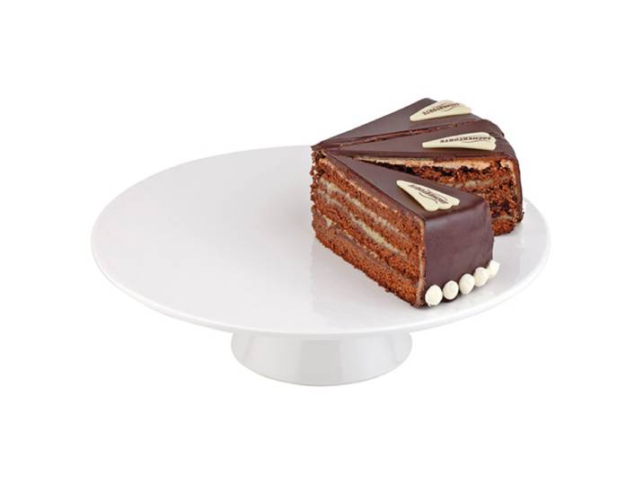 Plat de service et à gâteaux Dubla Ø 31cm Blanc