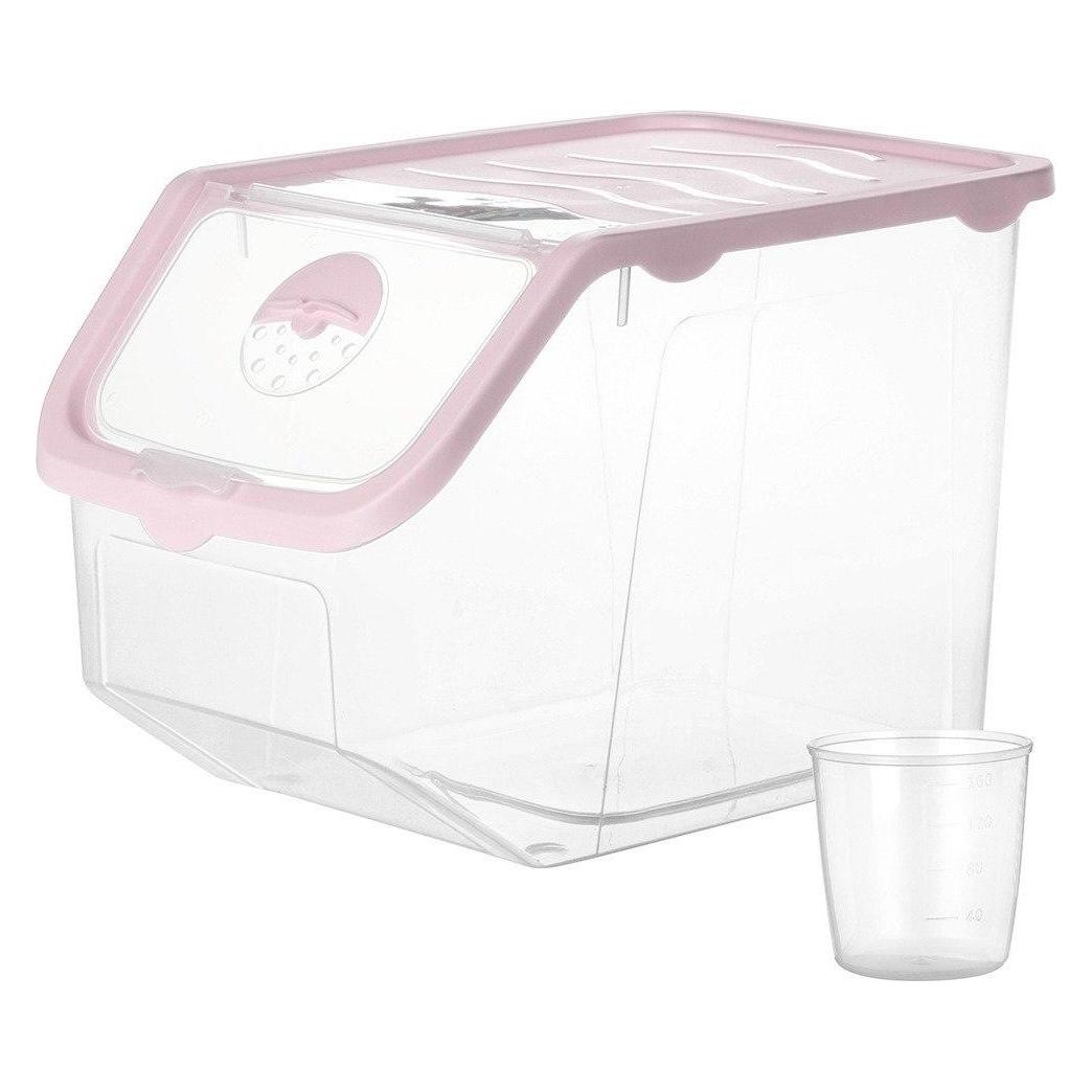 Vilde Behälter für Gemüse, Obst, Kartoffeln und Zwiebeln mit Messbecher, rosa, 12 l (12 l) (76521429)