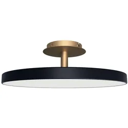 LED-Deckenleuchte Asteria Up Umage anthrazit/messingfarben grau, Designer Soren Ravn Christensen, 21 cm