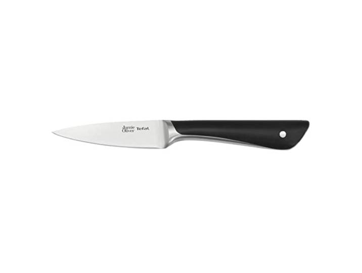 Tefal Jamie Oliver Schälmesser 9 cm, hohe Schneideleistung, unverwechselbares Design, widerstandsfähige und langlebige Klingen, Edelstahl/Schwarz, K2671155