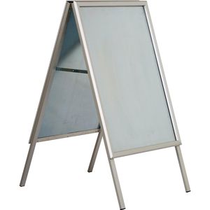 Update-Displays Kundenstopper DIN B2, 50 x 70 cm, 32 mm Profil, mit Metallrückwand