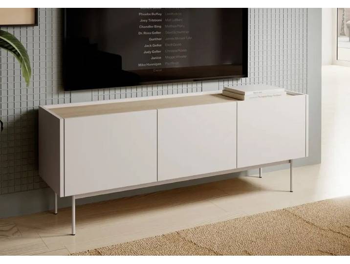 Designer Lowboard Nero - Kaschmir - Luxusbetten24