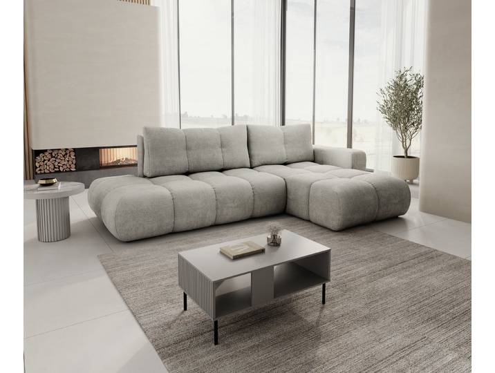 yourhouse24 Ecksofa SOHO, mit Schlaffunktion & Bettkasten, weicher Chenille-Stoff