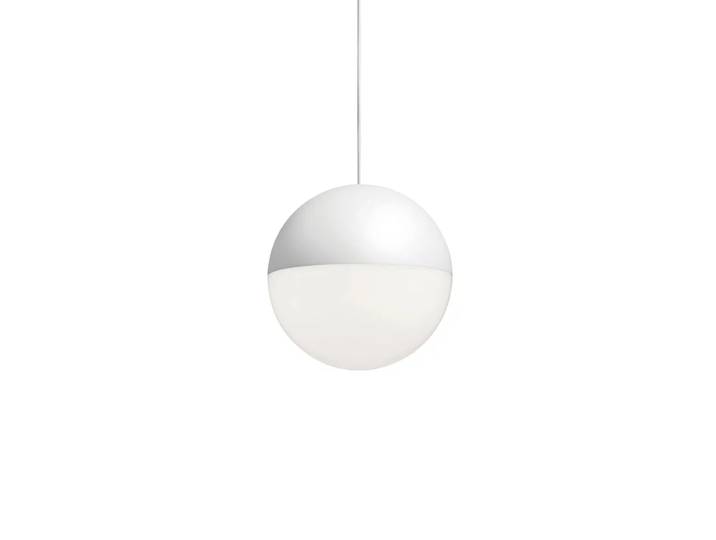 Flos String Light Sphere Pendelleuchte Weiß, 22 m Kabel