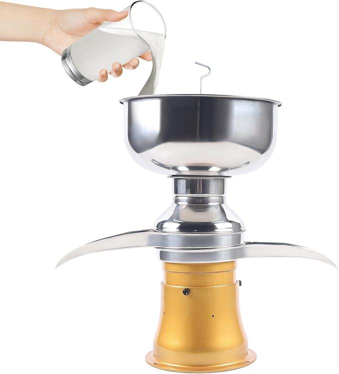 Milchzentrifuge Elektrisch 30W 11000r/min Elektrischer Milchabscheider Zentrifugalabscheider 50L Milchleistung Milchcremetrenner 5L Kapazität Milchseparator