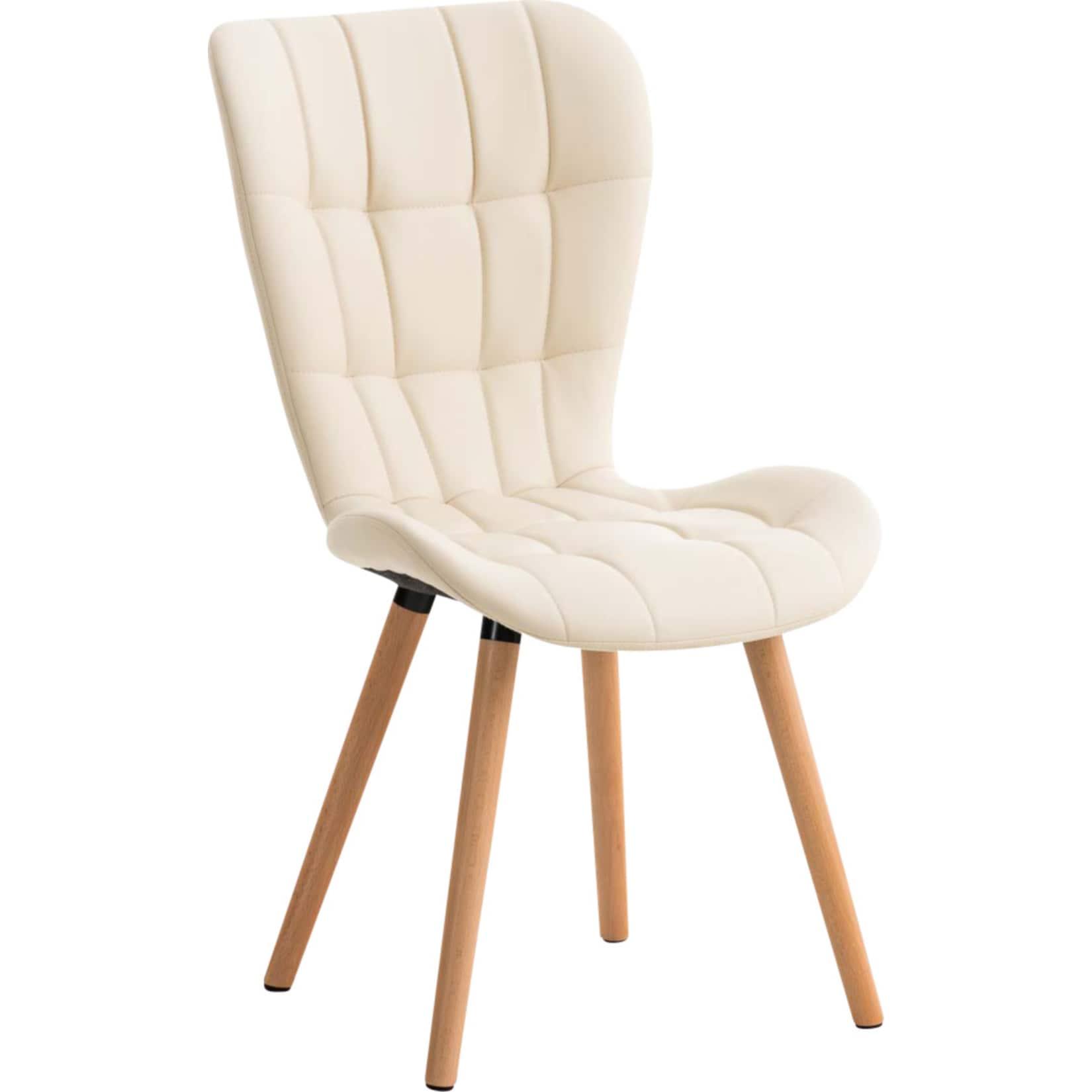 CLP Stuhl Elda PU natura Farbe: creme