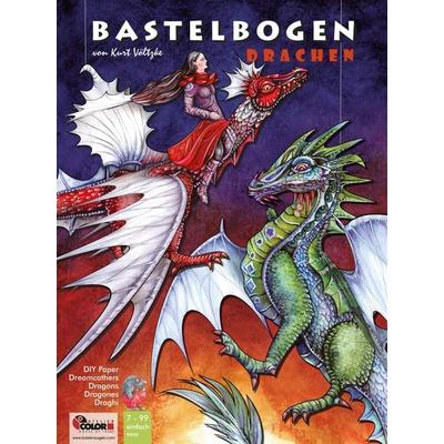 Drachen basteln Papier zum Aufhängen Bastelbogen Ausschneidebogen, Geheftet von , Atelier Color