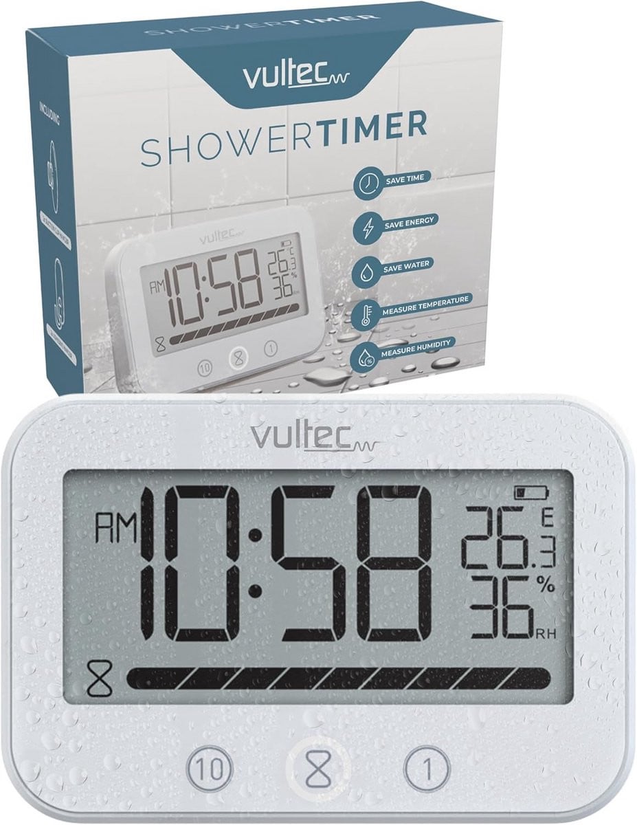 Waterdichte Digitale Douchetimer met Aftelfunctie