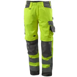 Warnschutz-Hose "KENDAL" Safe Supreme - 82C56 (EU 56) - gelb/dunkelanthrazit