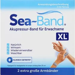 SEA-BAND Akupressurband f.Erwachsene XL grau 2 St