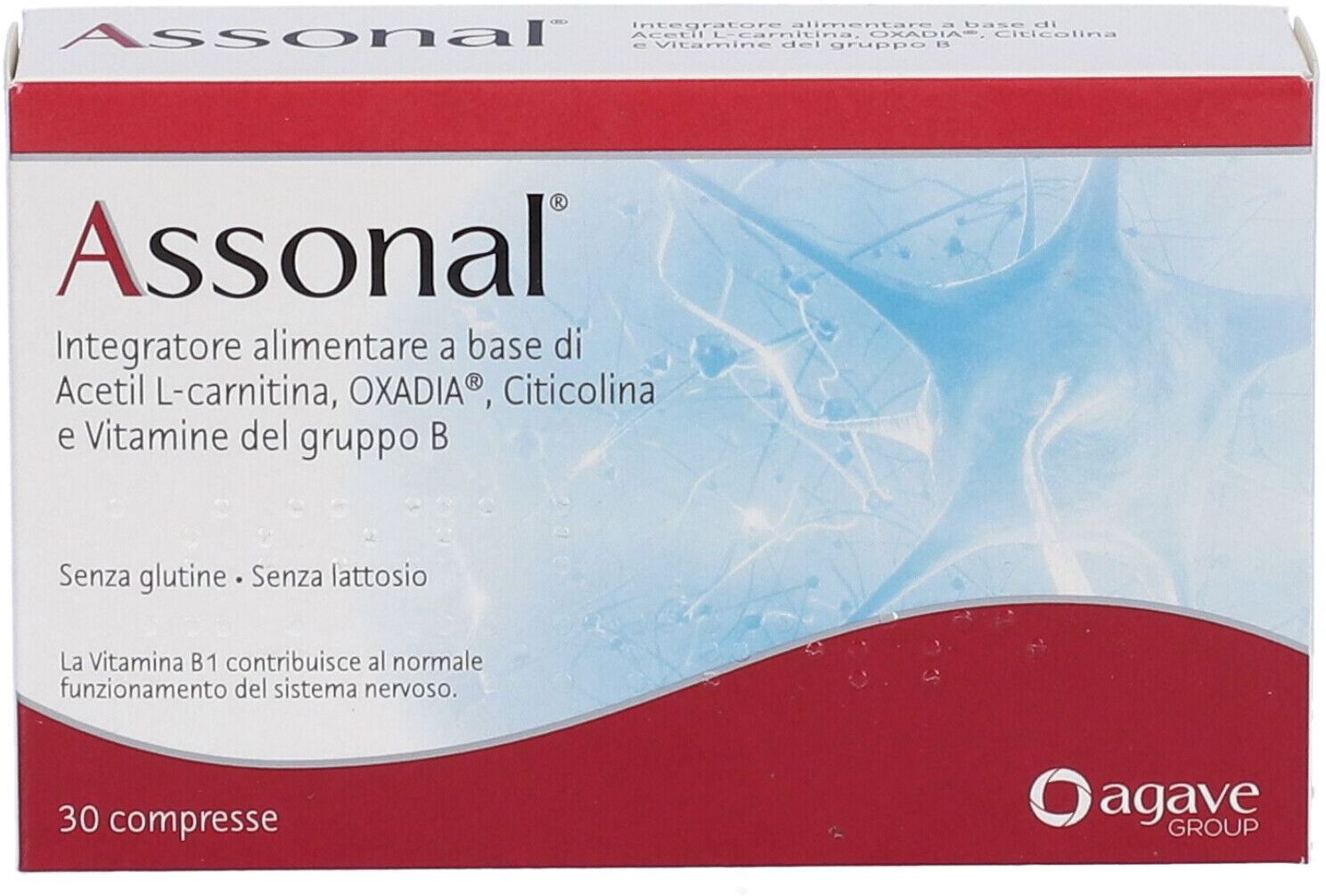 AGAVE Srl Agave Assonal Integratore Alimentare, 30 Compresse